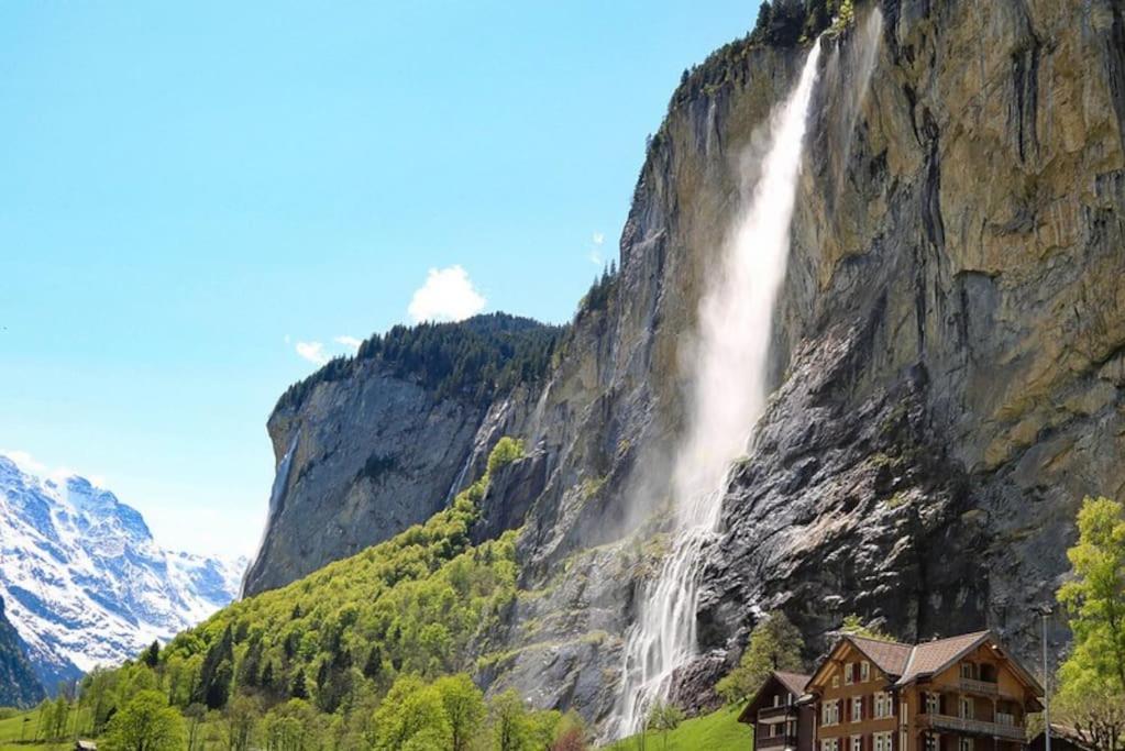 Breathtaking Waterfall Apartment Nr.2 Lauterbrunnen Buitenkant foto